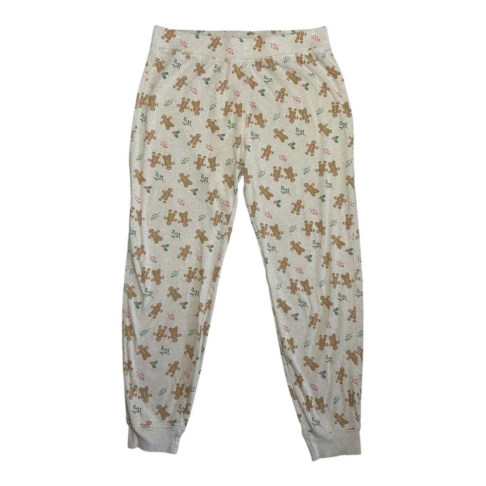 Pact Organic Cotton Gingerbread Jogger Pants Size XL
